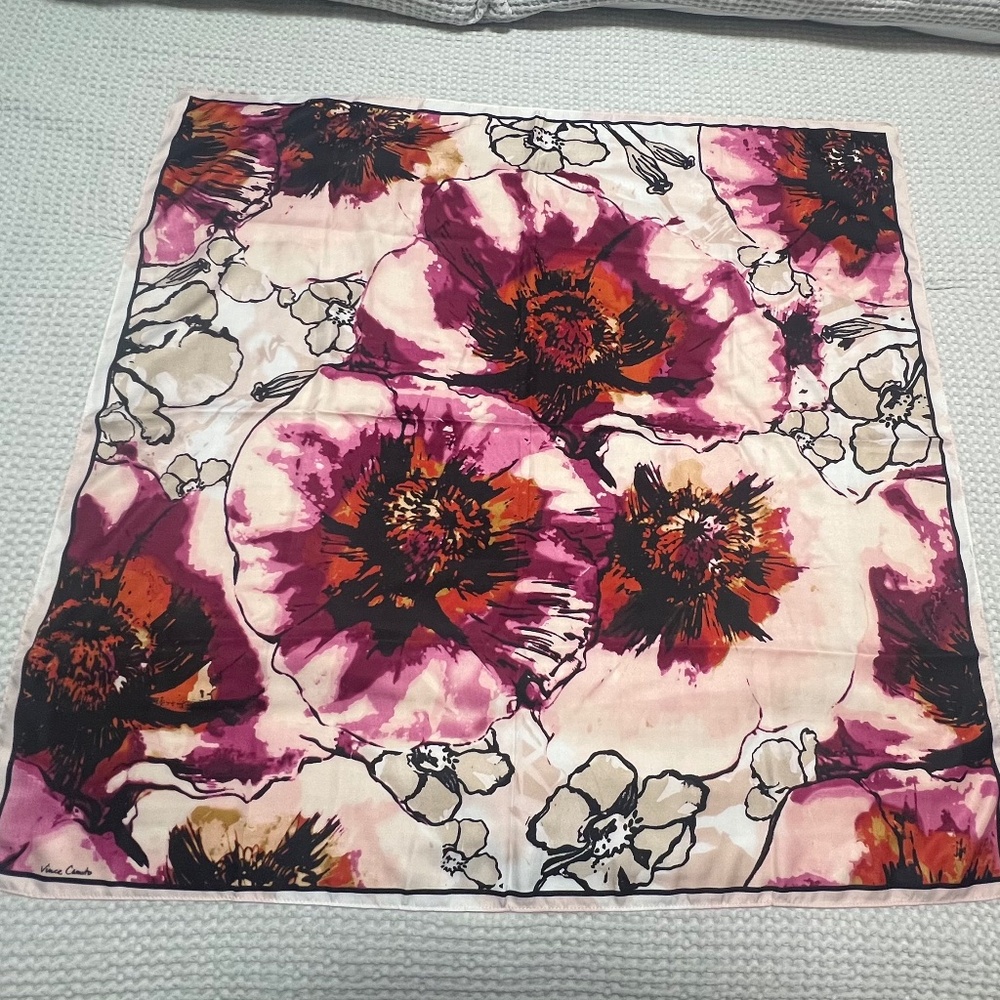 Vince Camuto Square Abstract Printed Scarf